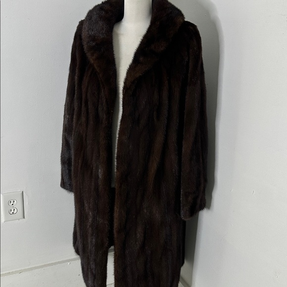 Vintage Graggs Mahogany Mink Real Fur Coat Pristine Shape - Picture 2 of 7